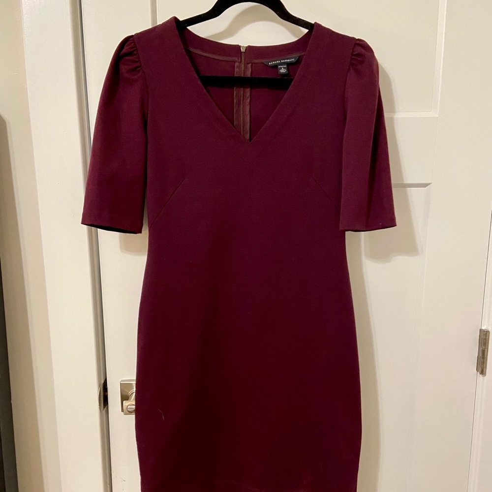 Plum Banana Republic Cocktail Dress